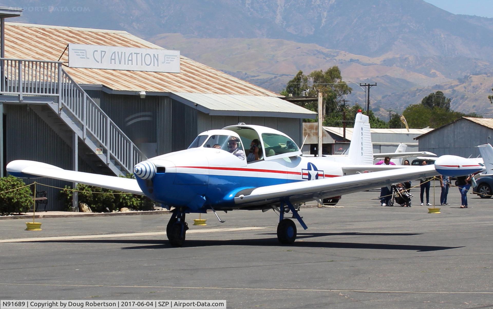 N91689, 1946 North American Navion (NA-145) C/N NAV-4-431, 1946 North American NAVION, Continental E225 Upgrade, Young Eagles flight, taxi to Fuel Dock