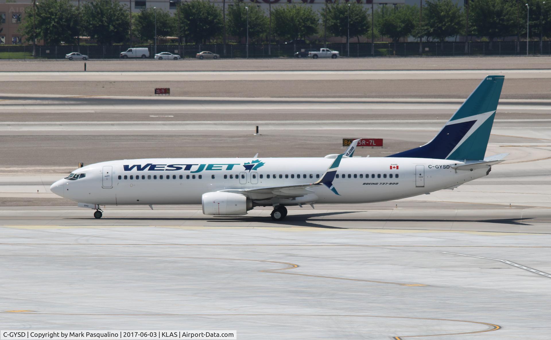 C-GYSD, 2016 Boeing 737-8CT C/N 40837, Boeing 737-800