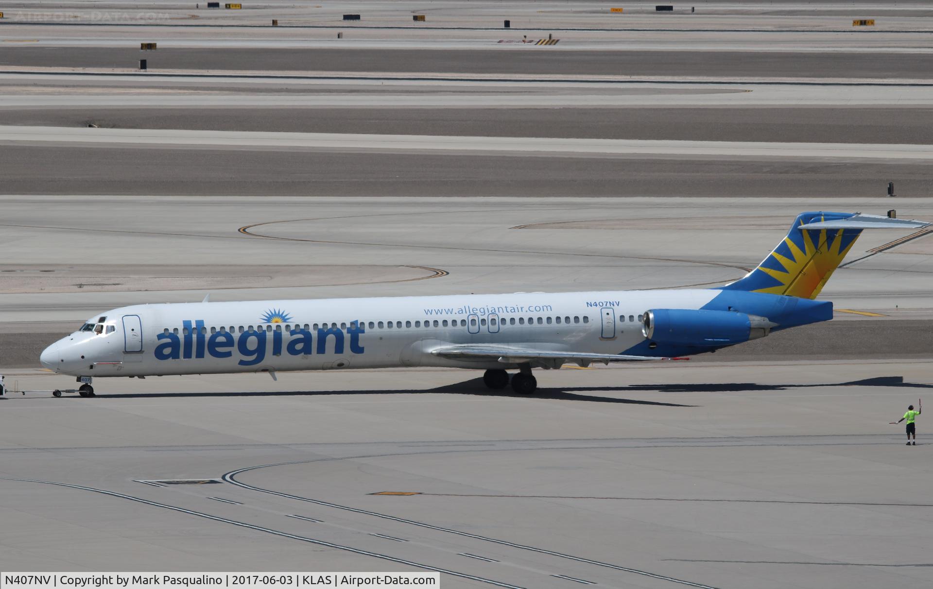 N407NV, 1991 McDonnell Douglas MD-83 (DC-9-83) C/N 53244, MD-83