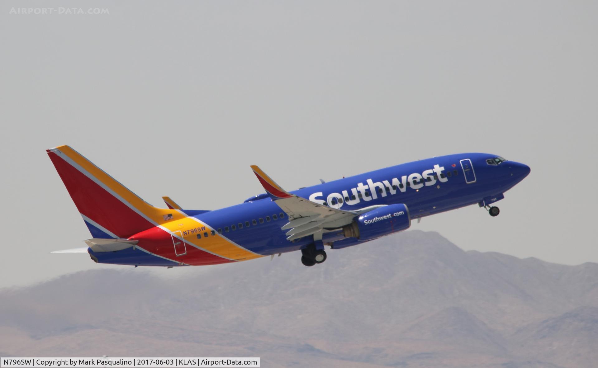 N796SW, 2001 Boeing 737-7H4 C/N 27889, Boeing 737-700