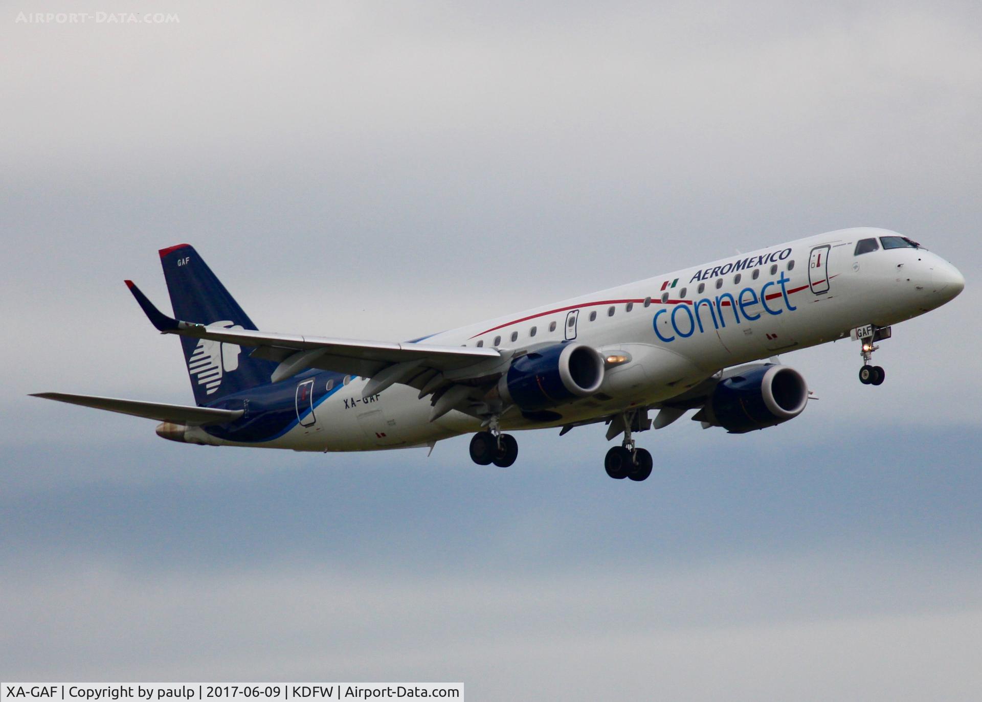 XA-GAF, 2014 Embraer 190LR (ERJ-190-100LR) C/N 19000666, At DFW.