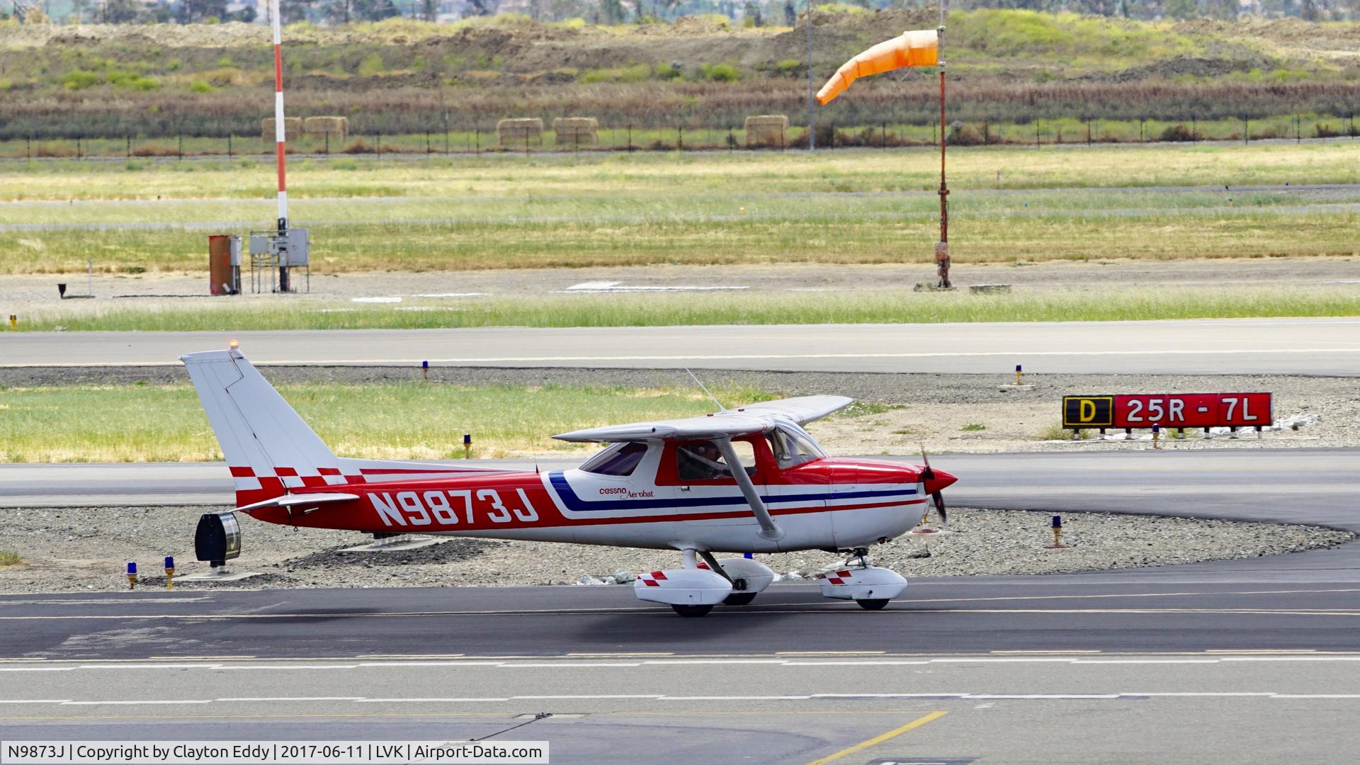 N9873J, 1976 Cessna A150M Aerobat C/N A1500682, Livermore Airport California 2017.