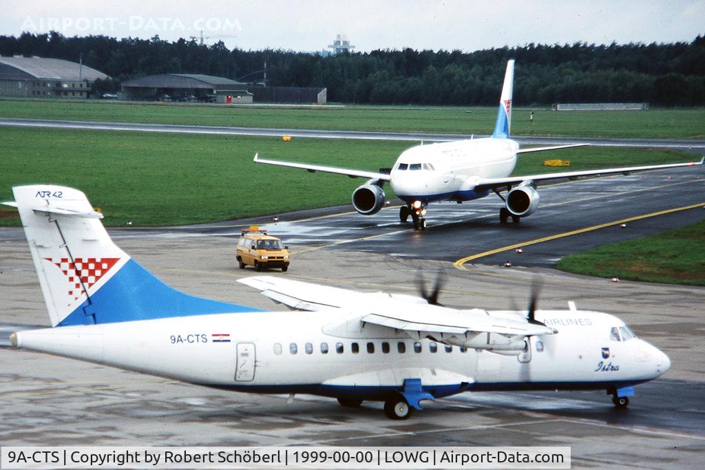 9A-CTS, 1993 ATR 42-310QC C/N 312, 9A-CTS @ LOWG Summer 1999