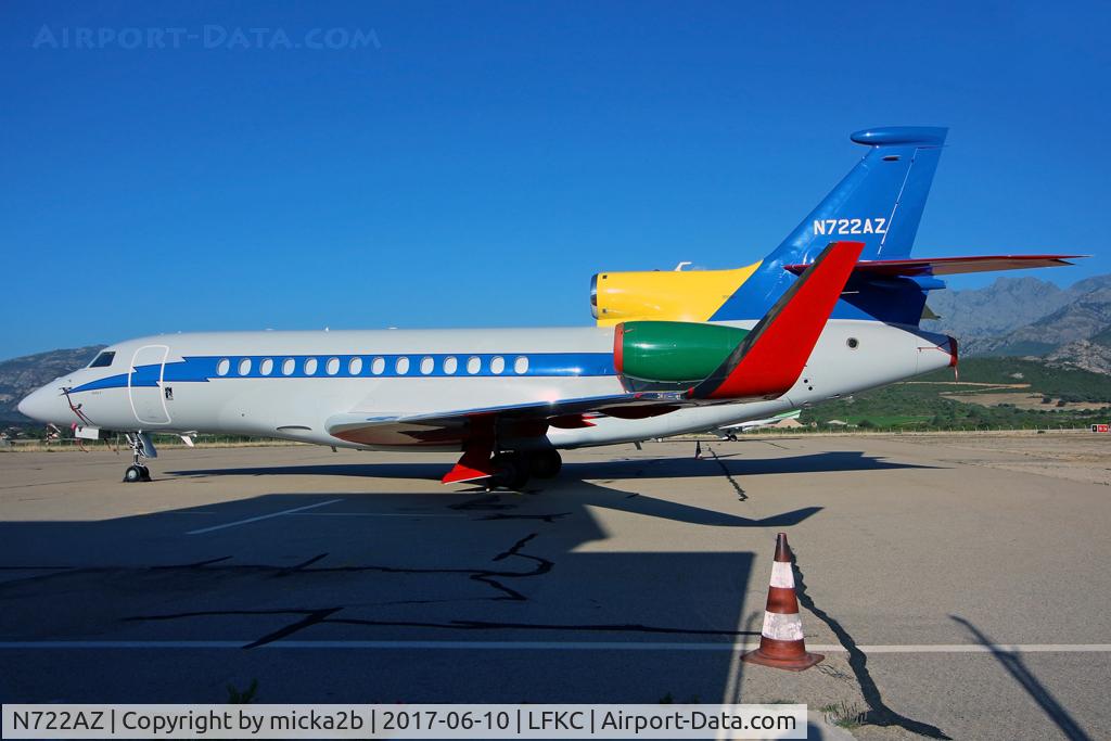 N722AZ, 2010 Dassault Falcon 7X C/N 99, Parked