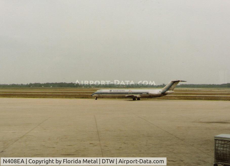 N408EA, McDonnell Douglas DC-9-51 C/N 47693, Detroit in 1984