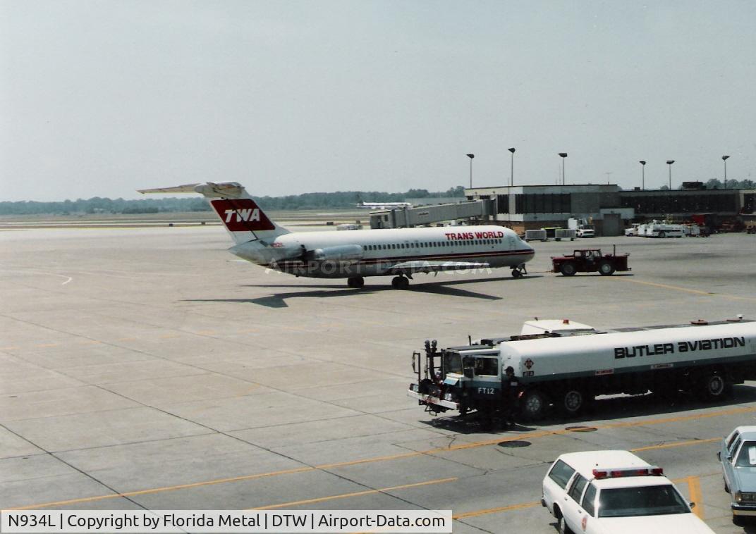 N934L, 1974 Douglas DC-9-41 C/N 47618, TWA DC-9