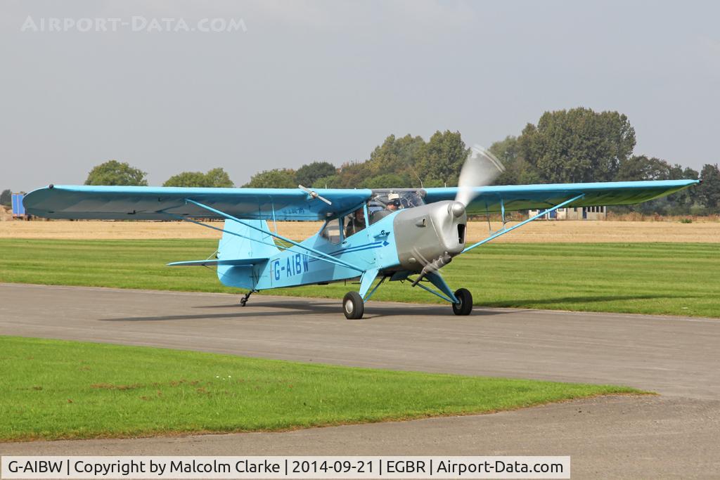G-AIBW, 1946 Auster J-1N Alpha C/N 2158, Auster J-1N at Breighton Airfield's Helicopter Fly-In. September 21st 2014.