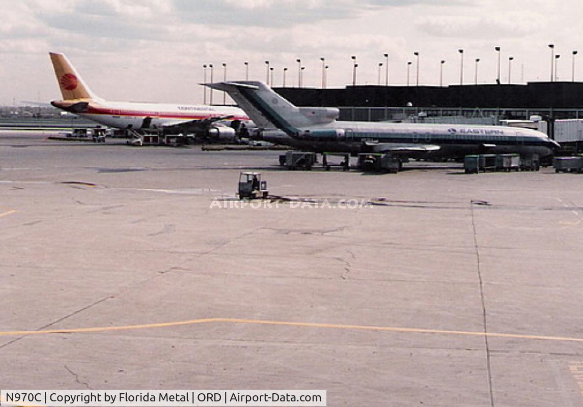 N970C, 1983 Airbus A300B4-203(F) C/N 250, although an Eastern 727 is in front, this is the only picture I have of a Continental A300