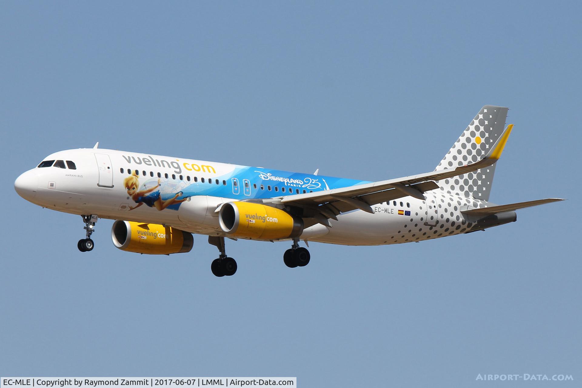 EC-MLE, 2016 Airbus A320-232 C/N 7109, A320 EC-MLE Vueling  25th Disneyland Anniversary special livery.