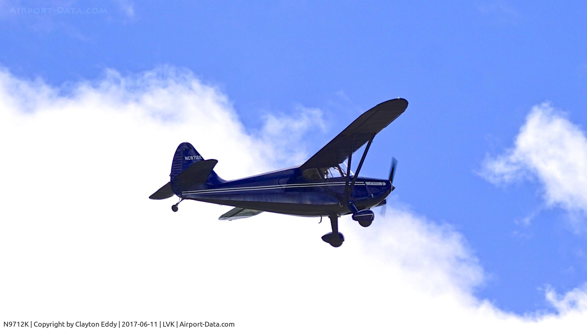 N9712K, 1947 Stinson 108-1 Voyager C/N 108-2712, Livermore Airport California 2017.