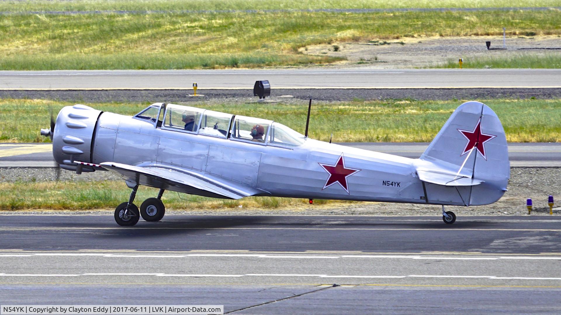 N54YK, 1954 Yakovlev Yak-18 C/N 232012, Livermore Airport California 2017.