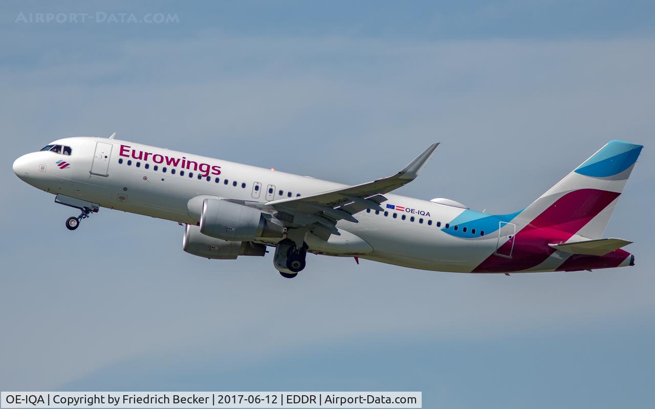 OE-IQA, 2016 Airbus A320-214 C/N 6992, departure to Palma via RW27