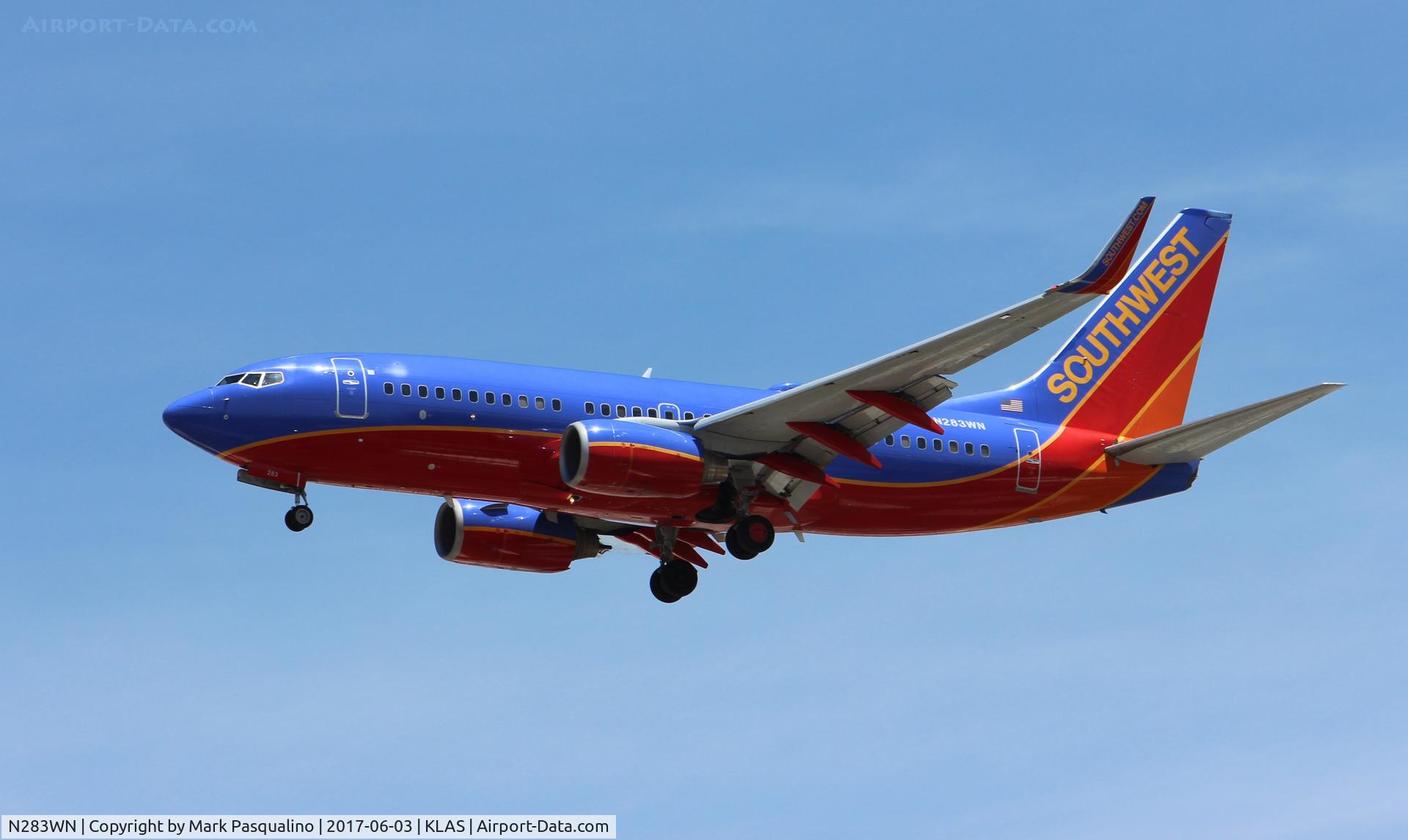 N283WN, 2007 Boeing 737-7H4 C/N 36610, Boeing 737-700