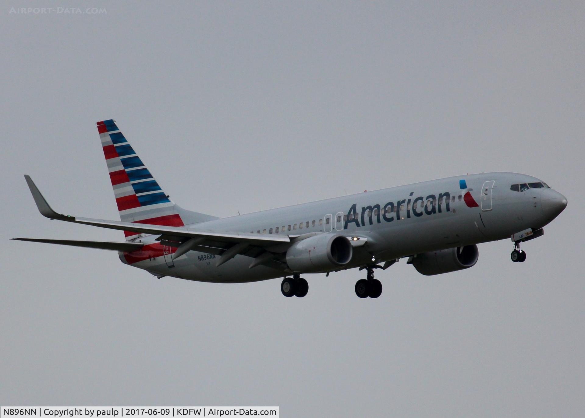 N896NN, 2012 Boeing 737-823 C/N 4093, At DFW.