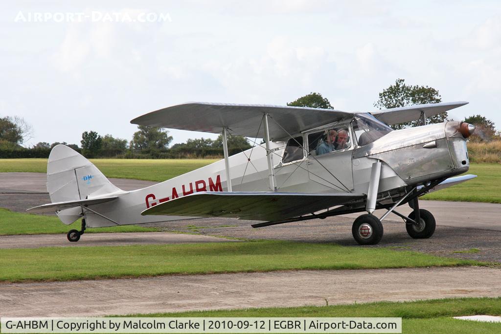G-AHBM, 1935 De Havilland DH.87B Hornet Moth C/N 8126, De Havilland DH.87B Hornet Moth at Breighton Airfield's Helicopter Fly-In. September 12th 2010.