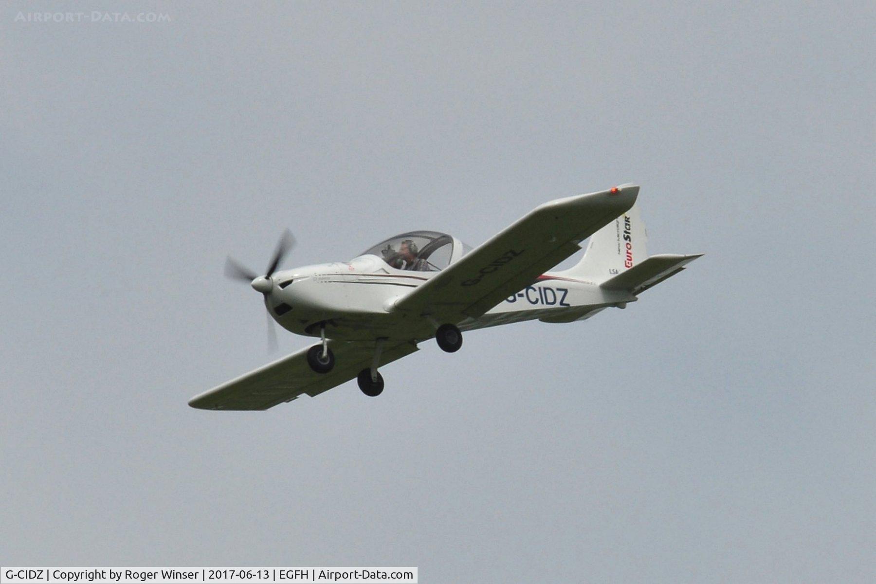 G-CIDZ, 2013 Aerotechnik EV-97 Eurostar SL C/N 2013-4107, Visiting EV-97 Eurostar