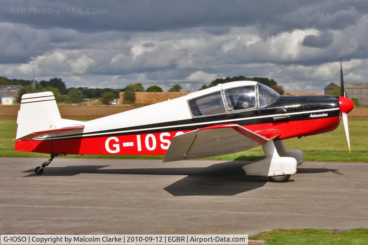 G-IOSO, 1961 CEA Jodel DR.1050 Ambassadeur C/N 46, CEA Jodel DR.1050 Ambassadeur at Breighton Airfield's Helicopter Fly-In. September 12th 2010.