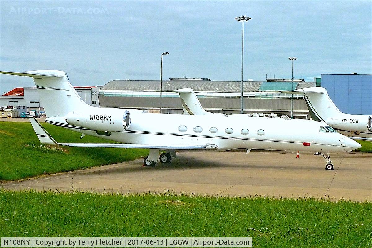 N108NY, 2002 Gulfstream Aerospace G-V C/N 685, At London - Luton Airport