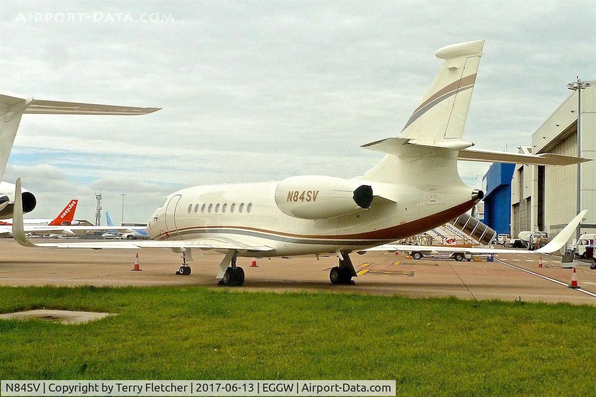 N84SV, 2014 Dassault Falcon 2000EX C/N 291, At London - Luton Airport