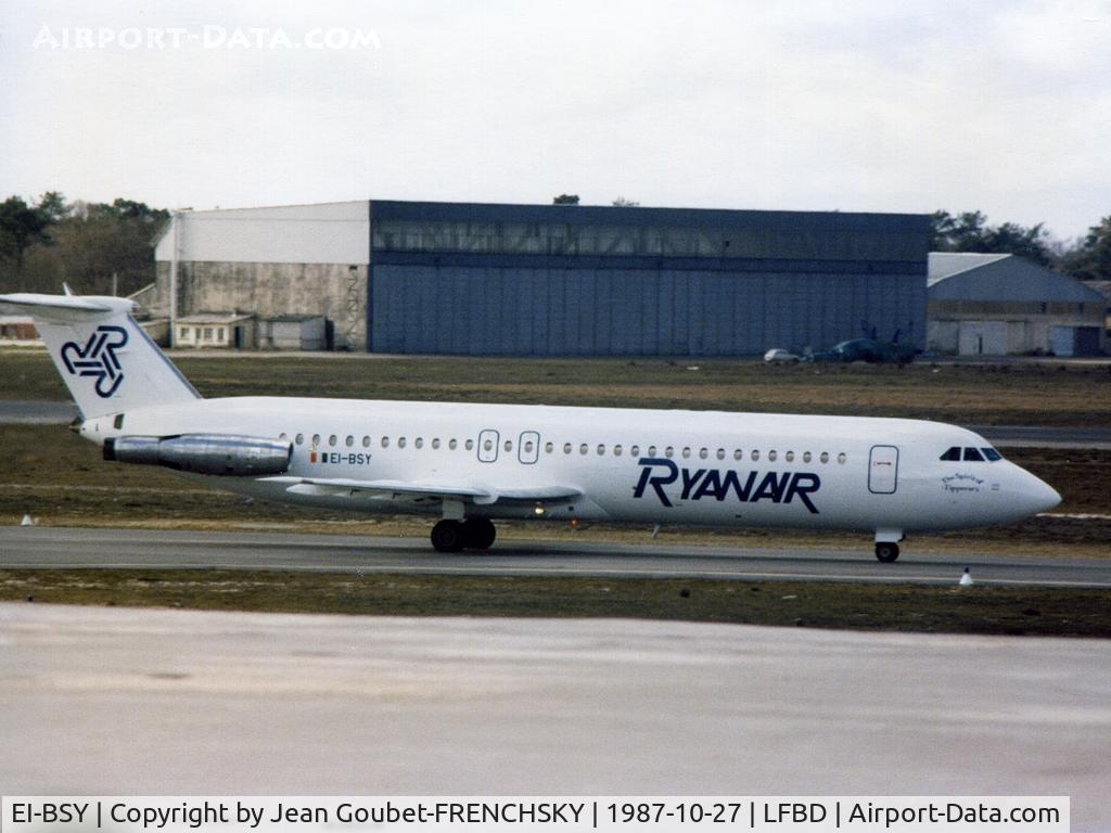 EI-BSY, 1980 BAC 111-525FT One-Eleven C/N BAC.266, Ryanair (TAROM)