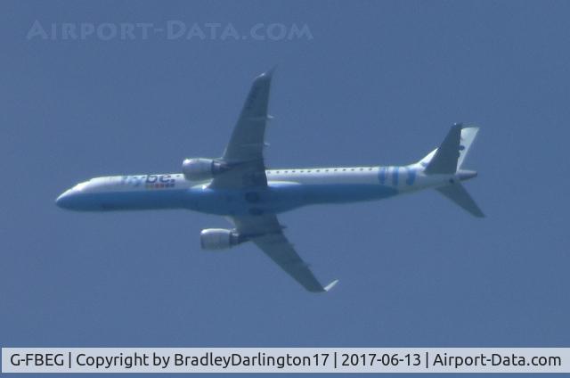 G-FBEG, 2007 Embraer 195LR (ERJ-190-200LR) C/N 19000120, Flybe G-FBEG on route to cornwall