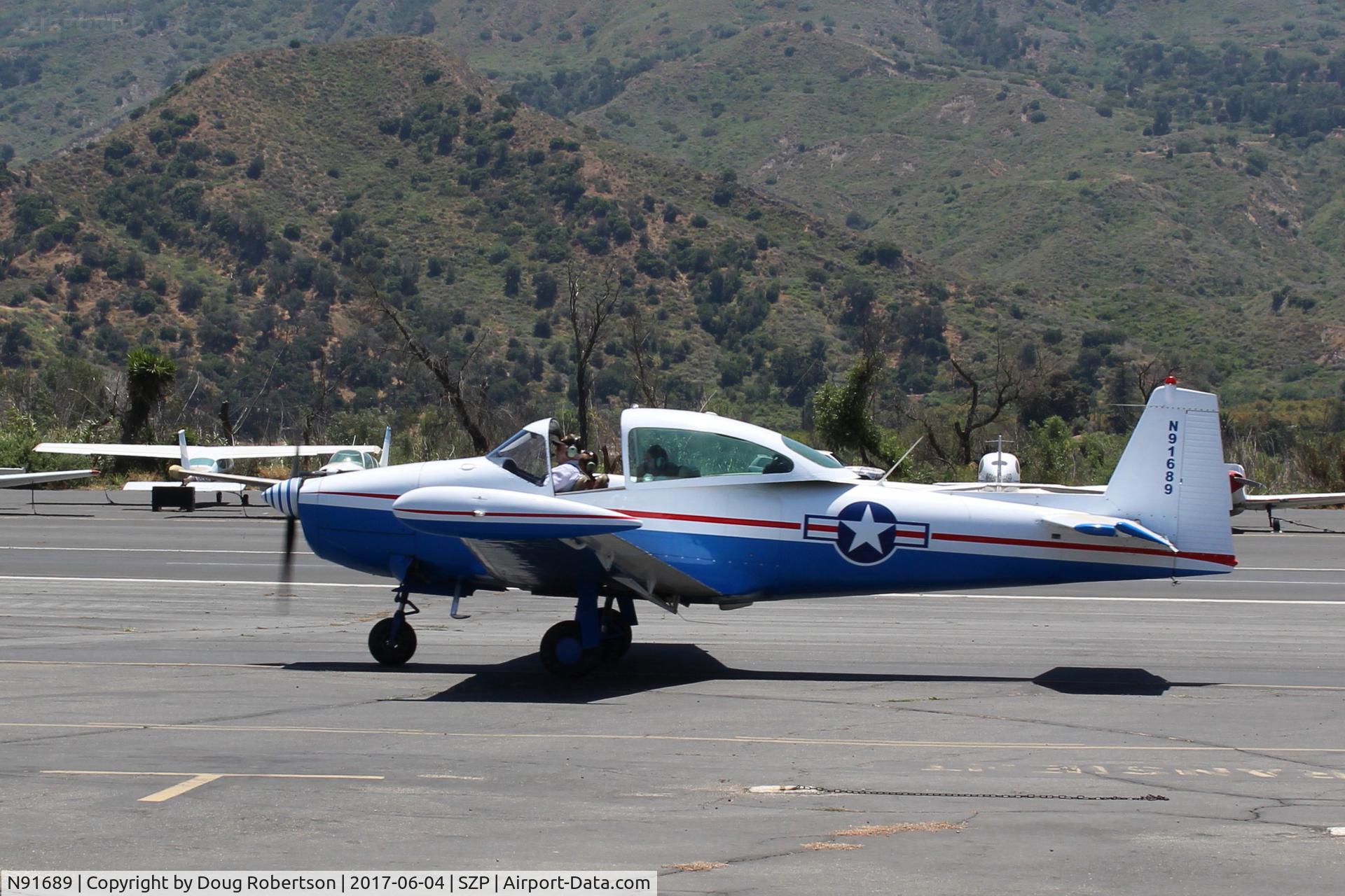 N91689, 1946 North American Navion (NA-145) C/N NAV-4-431, 1946 North American NAVION, Continental E225 Upgrade, Young
Eagles Flight, taxi to Rwy 22