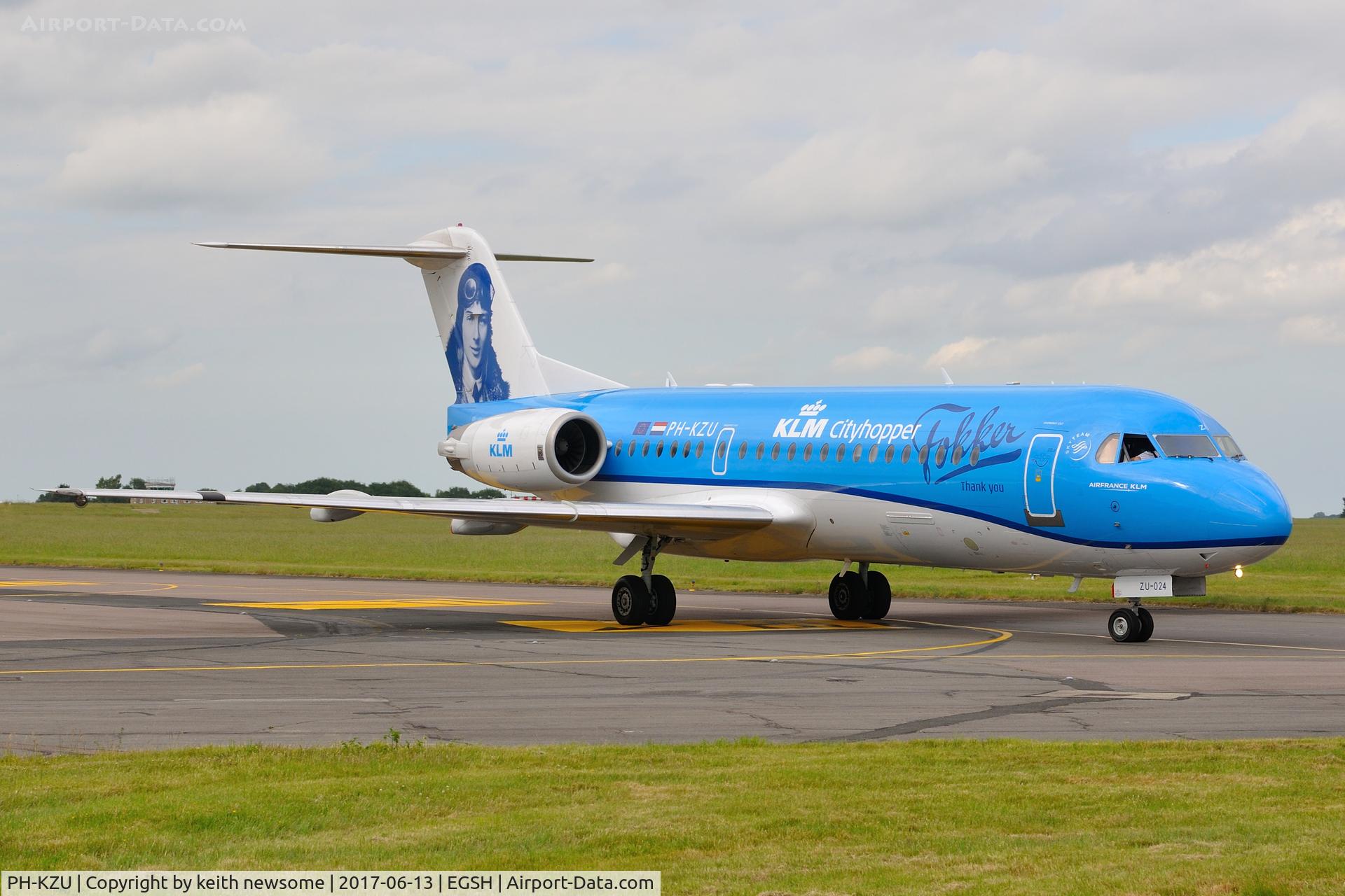 PH-KZU, 1995 Fokker 70 (F-28-0070) C/N 11543, Regular Visitor.