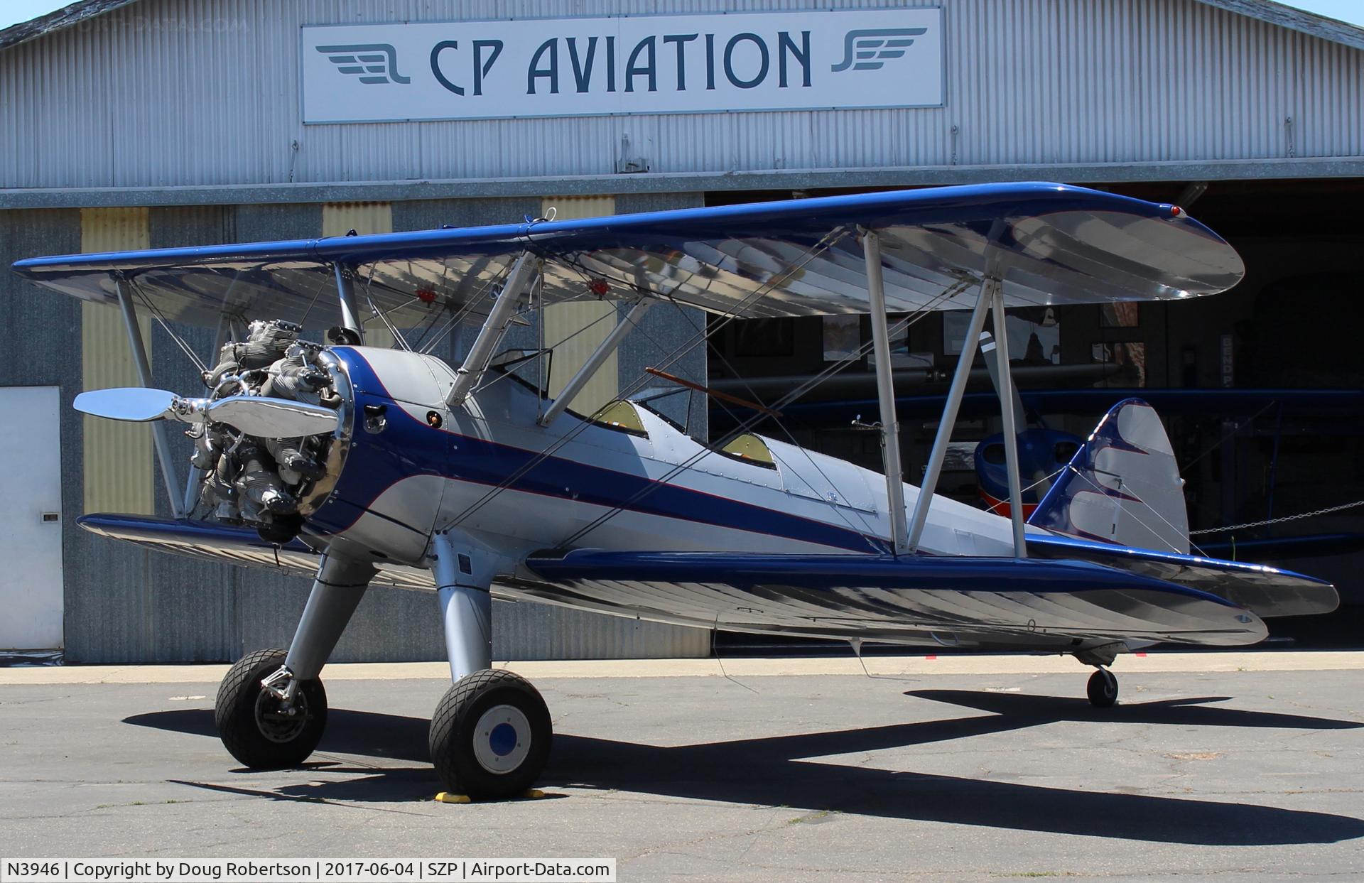 N3946, 1941 Boeing A75N1(PT17) C/N 75-1910, 1941 Boeing Stearman A75N1 (PT-17), Continental W670 220 Hp radial