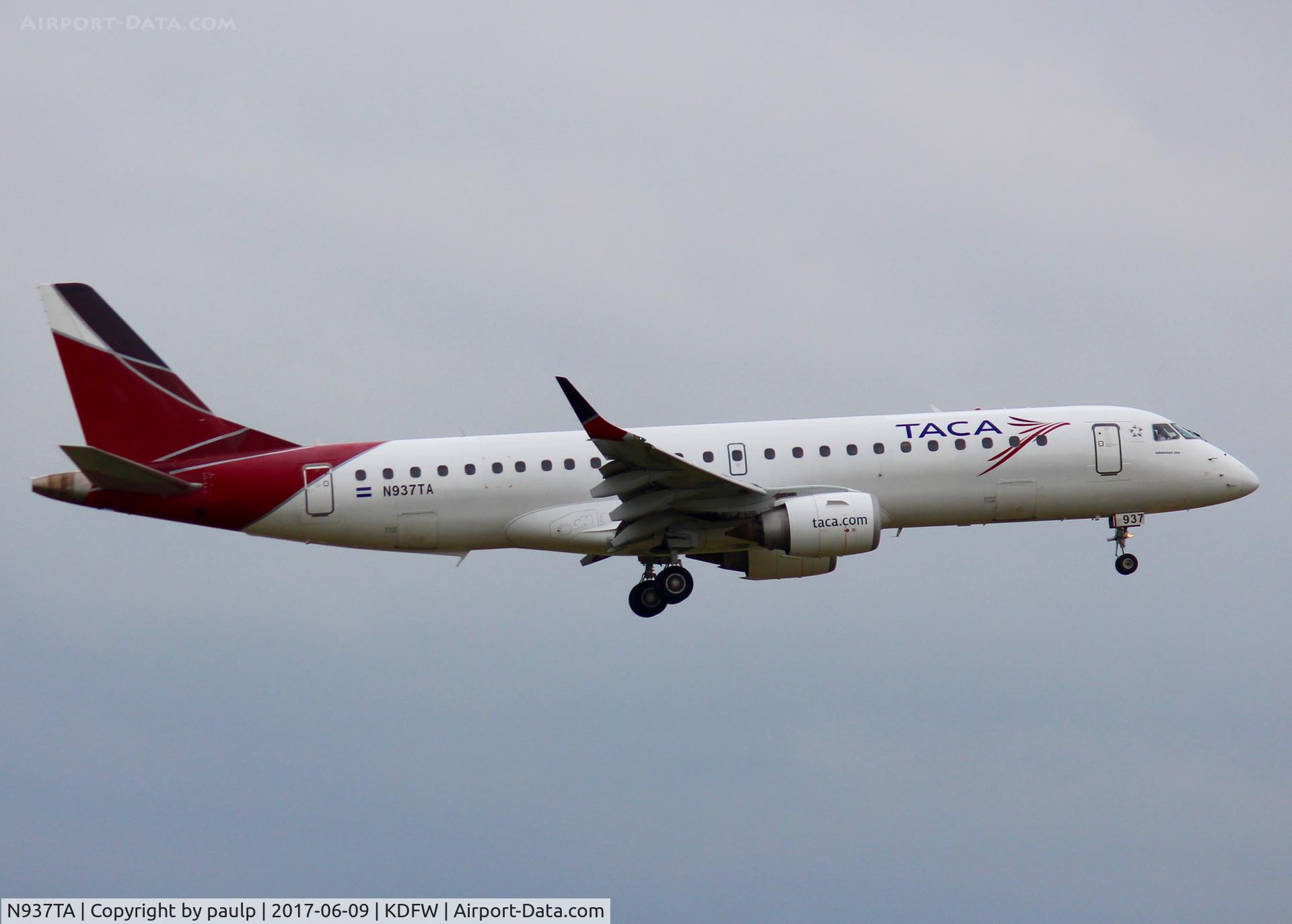 N937TA, Embraer ERJ-190-100 IGW 190AR C/N 19000221, At DFW.