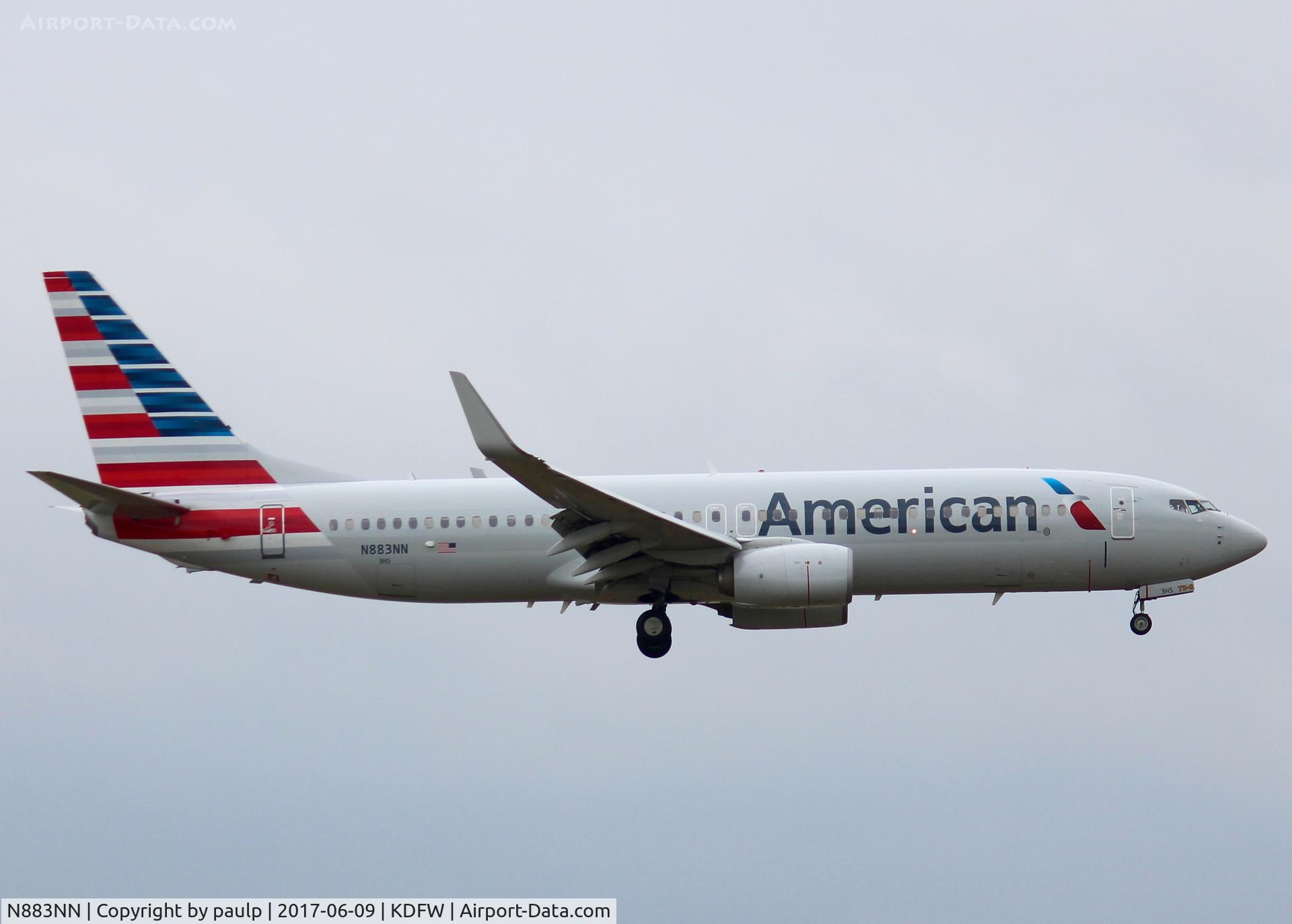 N883NN, 2010 Boeing 737-823 C/N 31137, At DFW.