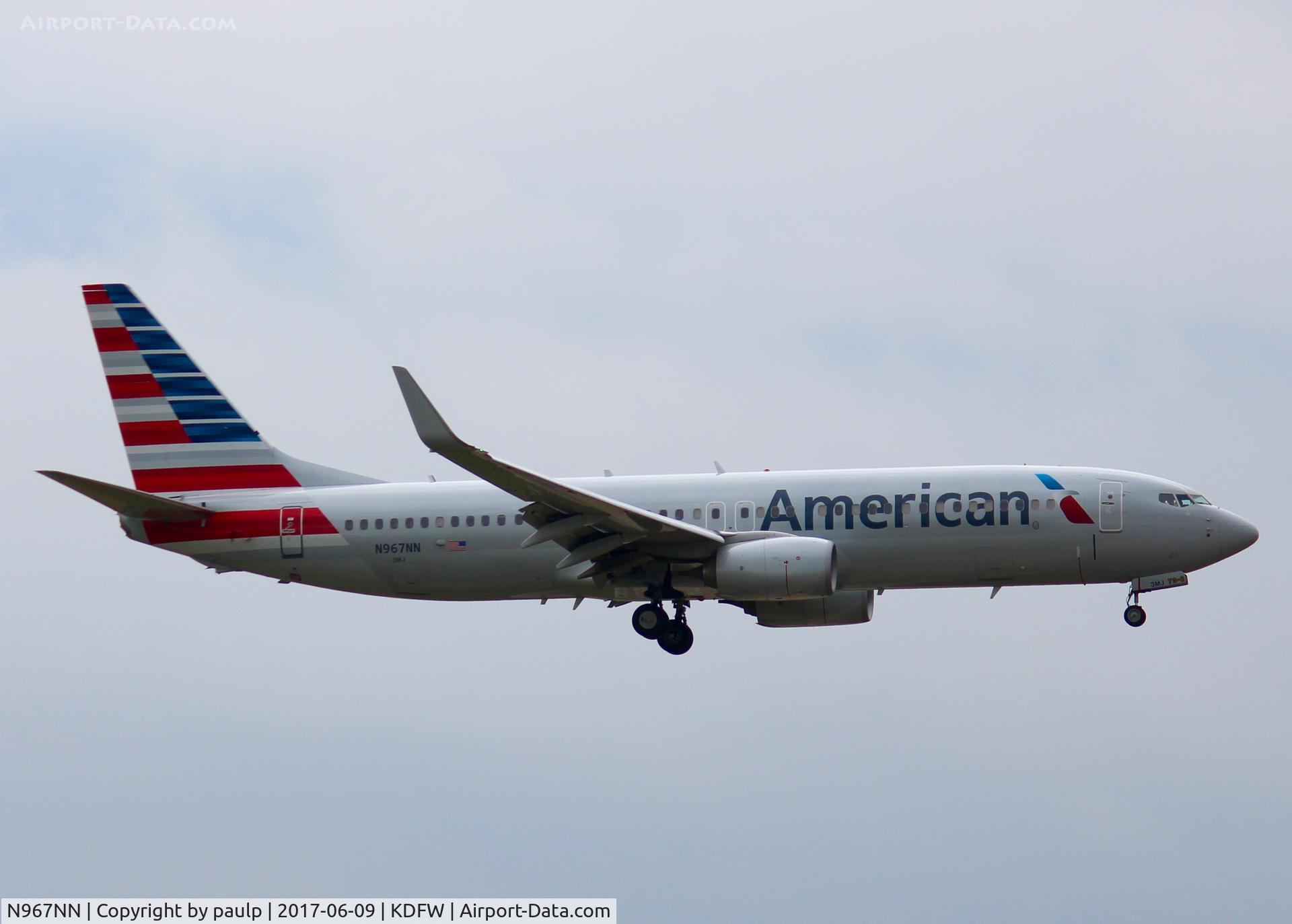 N967NN, 2015 Boeing 737-823 C/N 31214, At DFW.