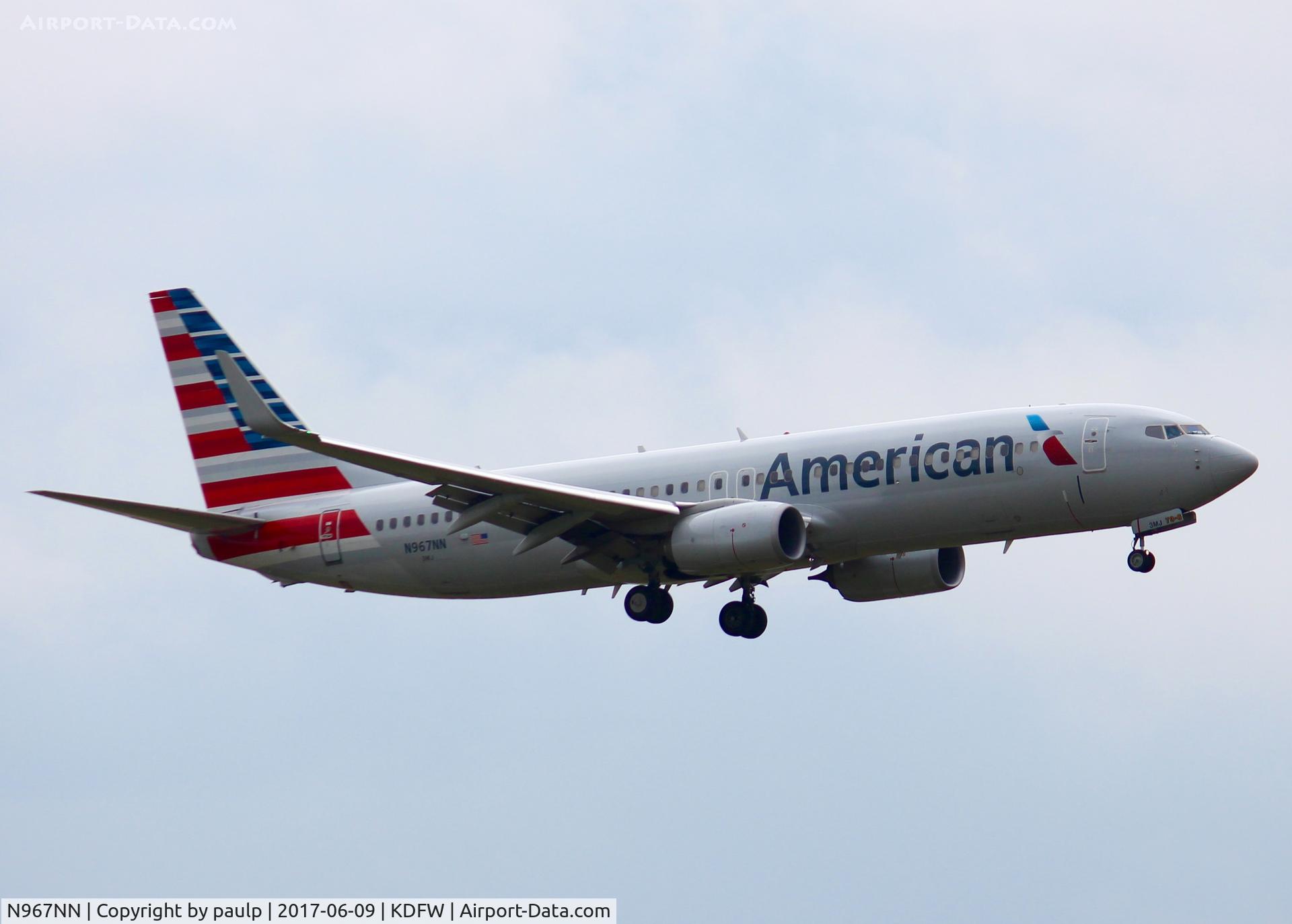 N967NN, 2015 Boeing 737-823 C/N 31214, At DFW.