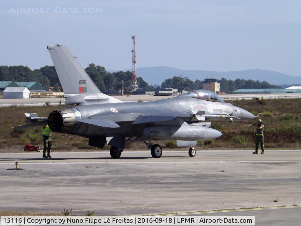 15116, General Dynamics F-16AM Fighting Falcon C/N AA-16, At the ramp. QRA aircraft.