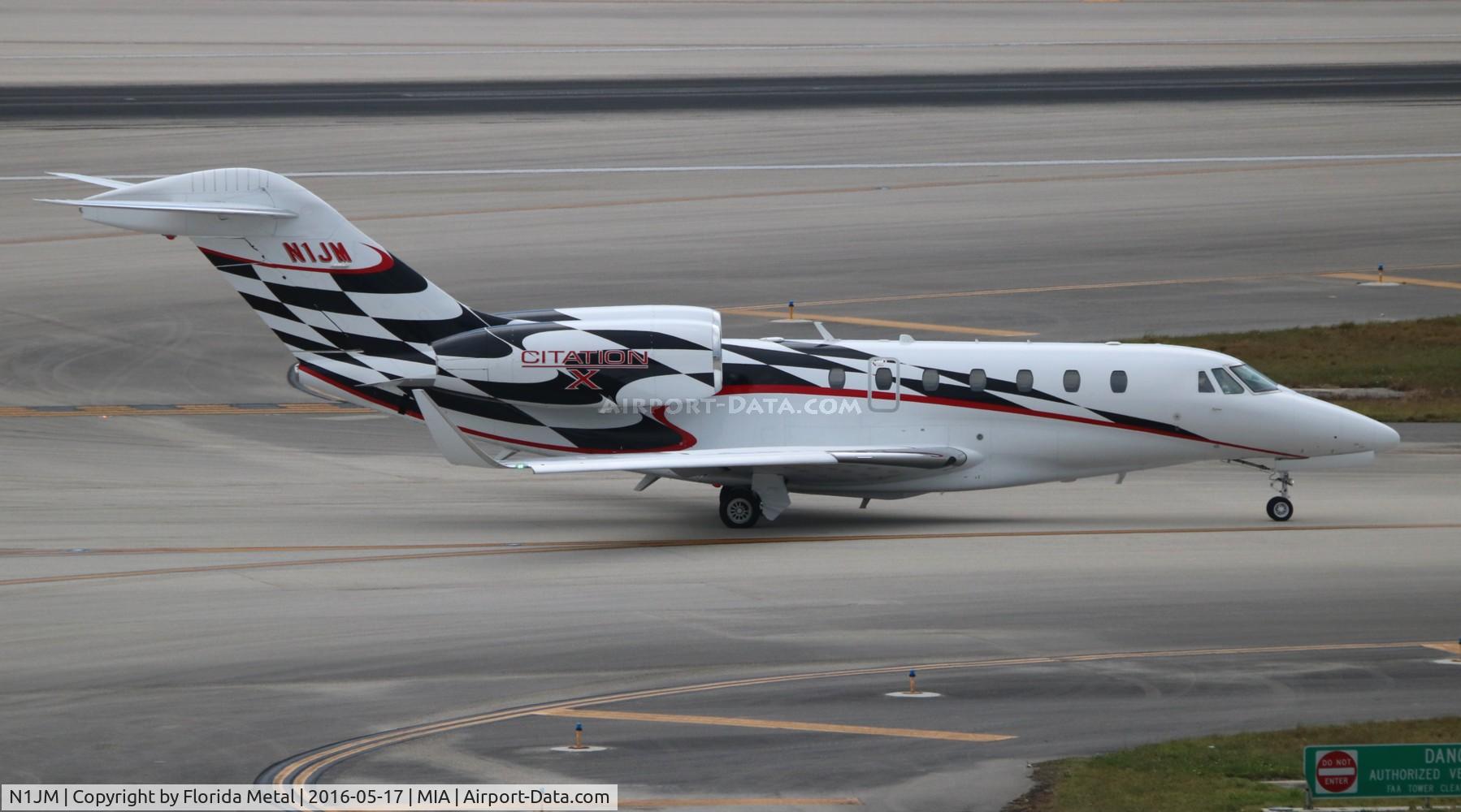 N1JM, 1996 Cessna 750 Citation X Citation X C/N 750-0005, Jamie McMurray