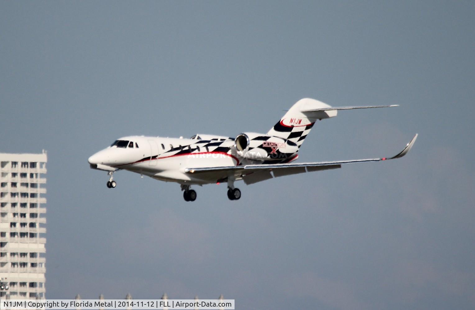 N1JM, 1996 Cessna 750 Citation X Citation X C/N 750-0005, NASCAR Driver Jamie McMurray
