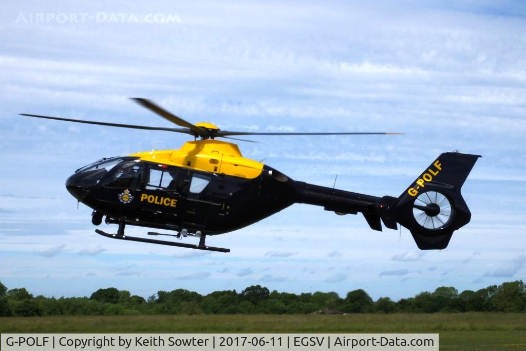 G-POLF, 2002 Eurocopter EC-135T-2 C/N 0267, Coming in to land