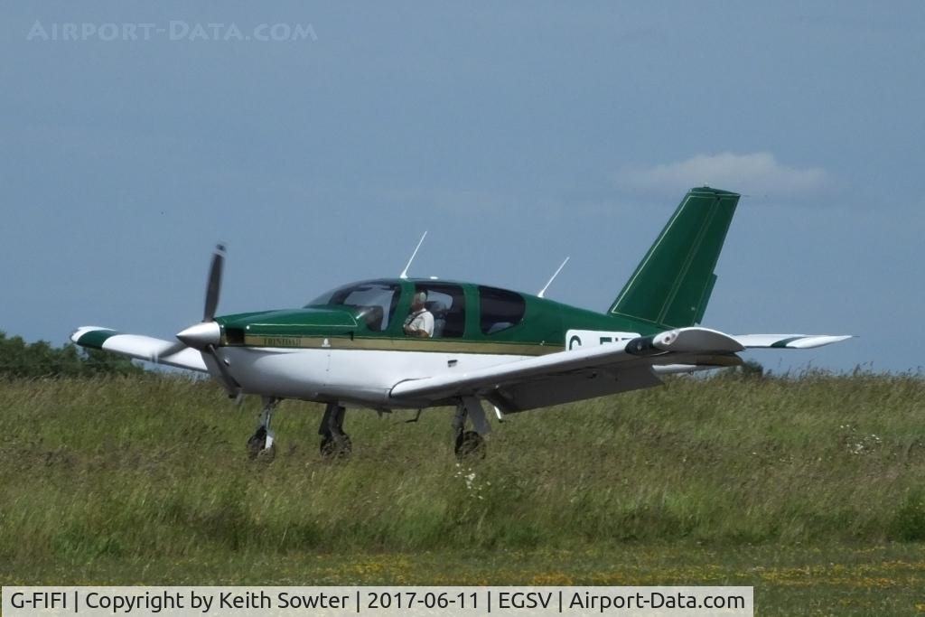 G-FIFI, 1986 Socata TB-20 Trinidad C/N 688, Touching down on 25