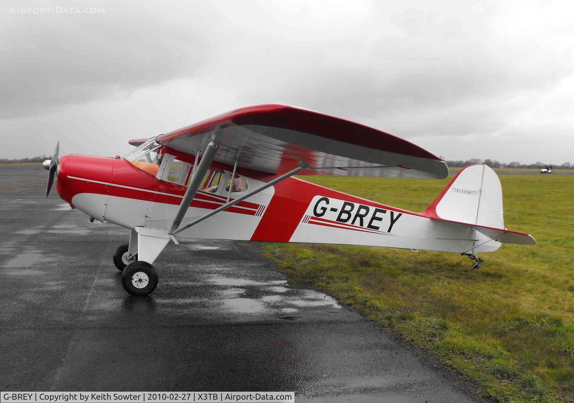 G-BREY, 1946 Taylorcraft BC-12D Twosome C/N 7299, Winter flyin