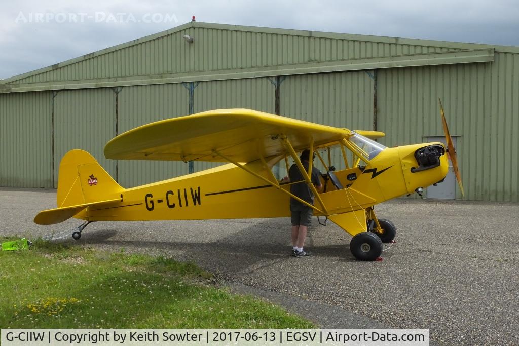 G-CIIW, 1939 Piper J3L-65 Cub C/N 3372, Preparing for its next sortie