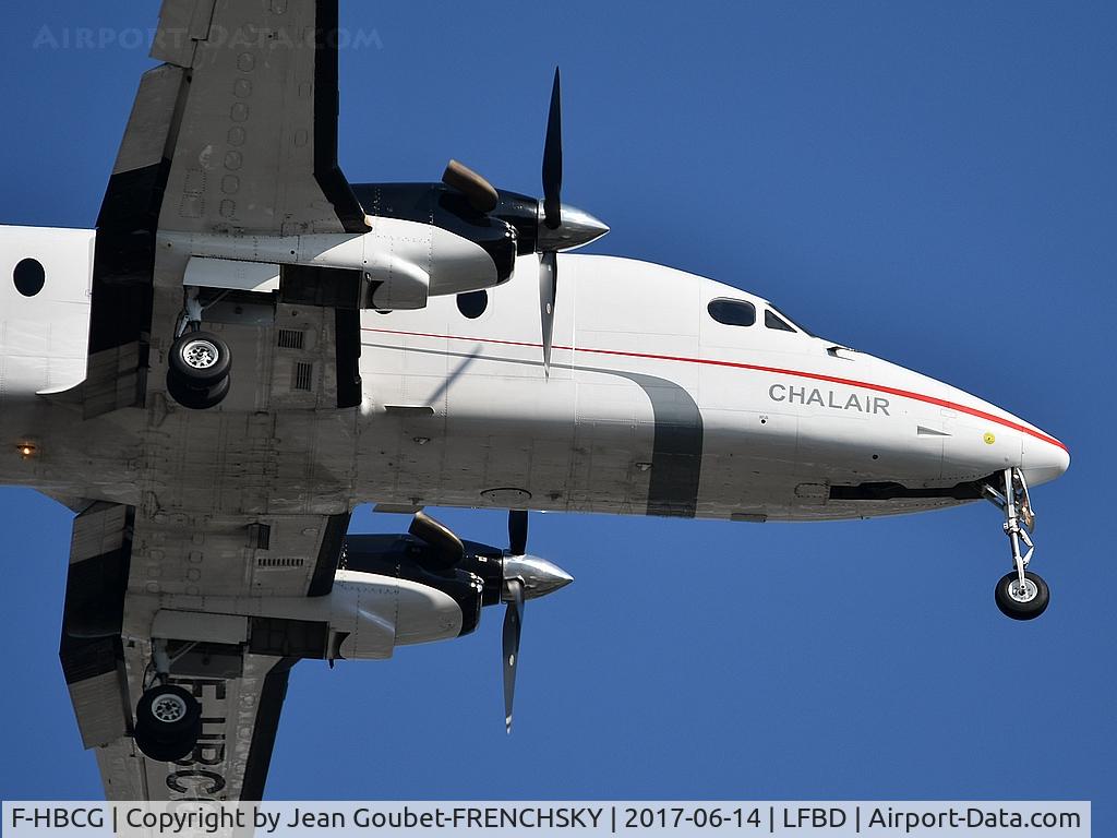F-HBCG, 1993 Beech 1900D C/N UE-70, Chalair CE44 from Brest landing runway 23