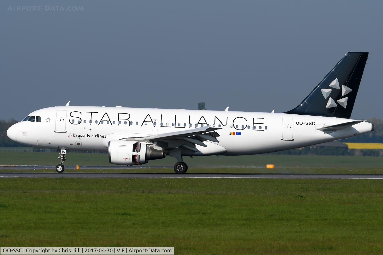 OO-SSC, 1999 Airbus A319-112 C/N 1086, Brussels Airlines