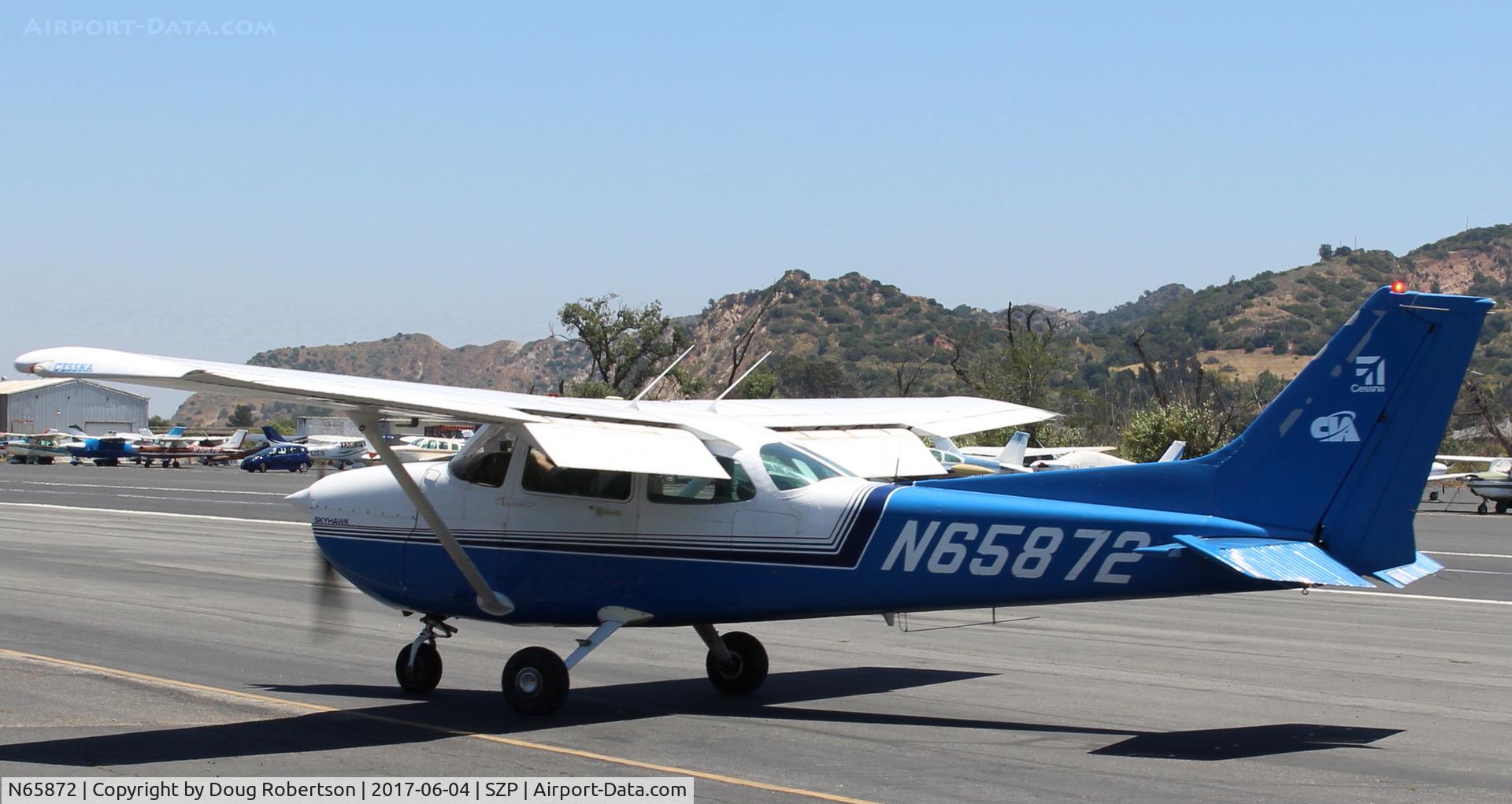 N65872, 1983 Cessna 172P C/N 17275909, 1983 Cessna 172P SKYHAWK, Lycoming O-320-D2J 160 Hp, taxi back