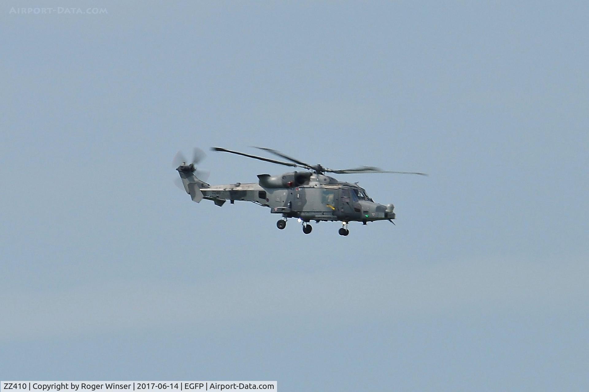 ZZ410, 2012 AgustaWestland AW-159 Wildcat AH.1 C/N 480, This ARMY marked Wildcat (part of Marine11 formation) is operated by 847 NAS based at RNAS Yeovilton.