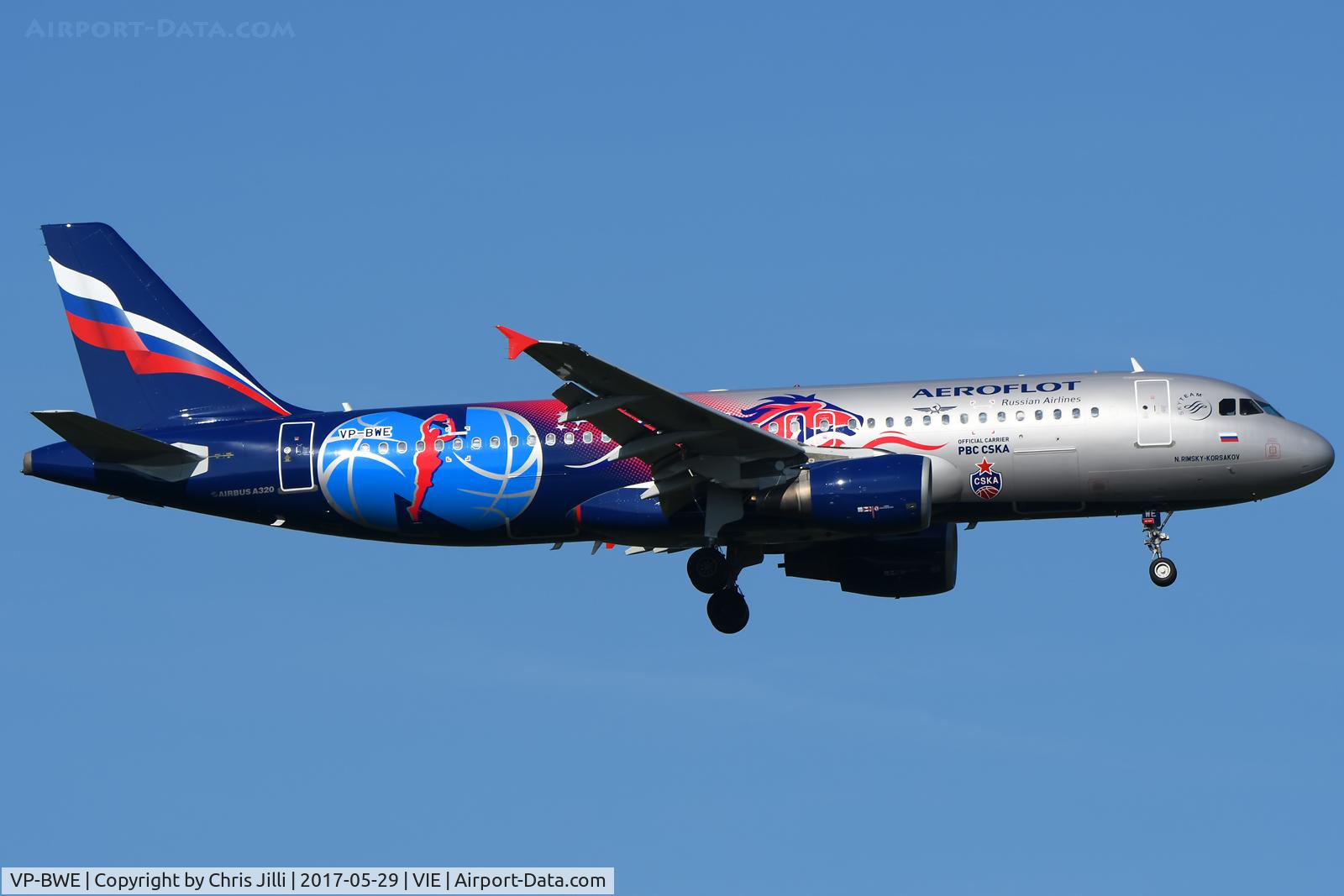 VP-BWE, 2003 Airbus A320-214 C/N 2133, Aeroflot