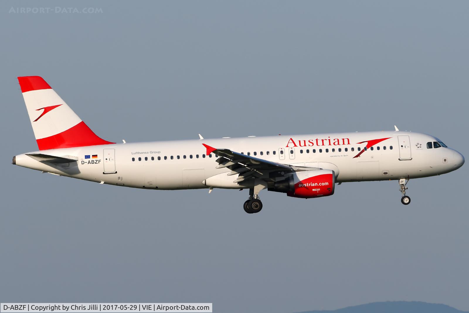 D-ABZF, 2008 Airbus A320-216 C/N 3482, Austrian Airlines