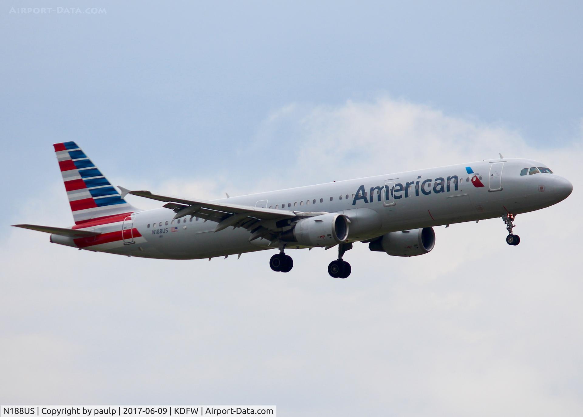 N188US, 2002 Airbus A321-211 C/N 1724, At DFW.