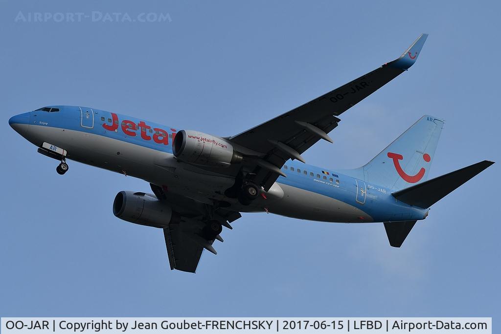 OO-JAR, 2009 Boeing 737-7K5 C/N 35150, TUI fly TB4734 from Rennes and to Malaga
