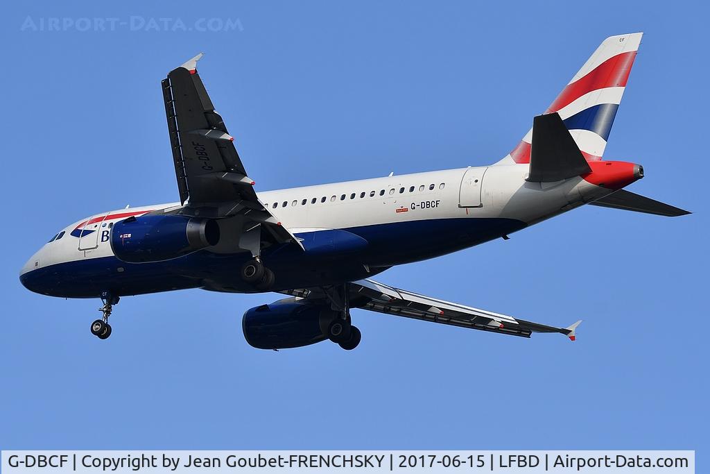 G-DBCF, 2005 Airbus A319-131 C/N 2466, BA2786 from London (LGW) landing runway 23