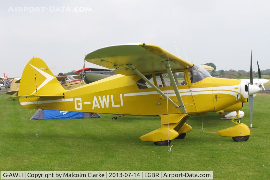 G-AWLI, 1957 Piper PA-22-150 Tri-Pacer C/N 22-5083, Piper PA-22-150 Tri-Pacer at Breighton Airfield's Wings & Wheels Weekend. July 14th 2013.