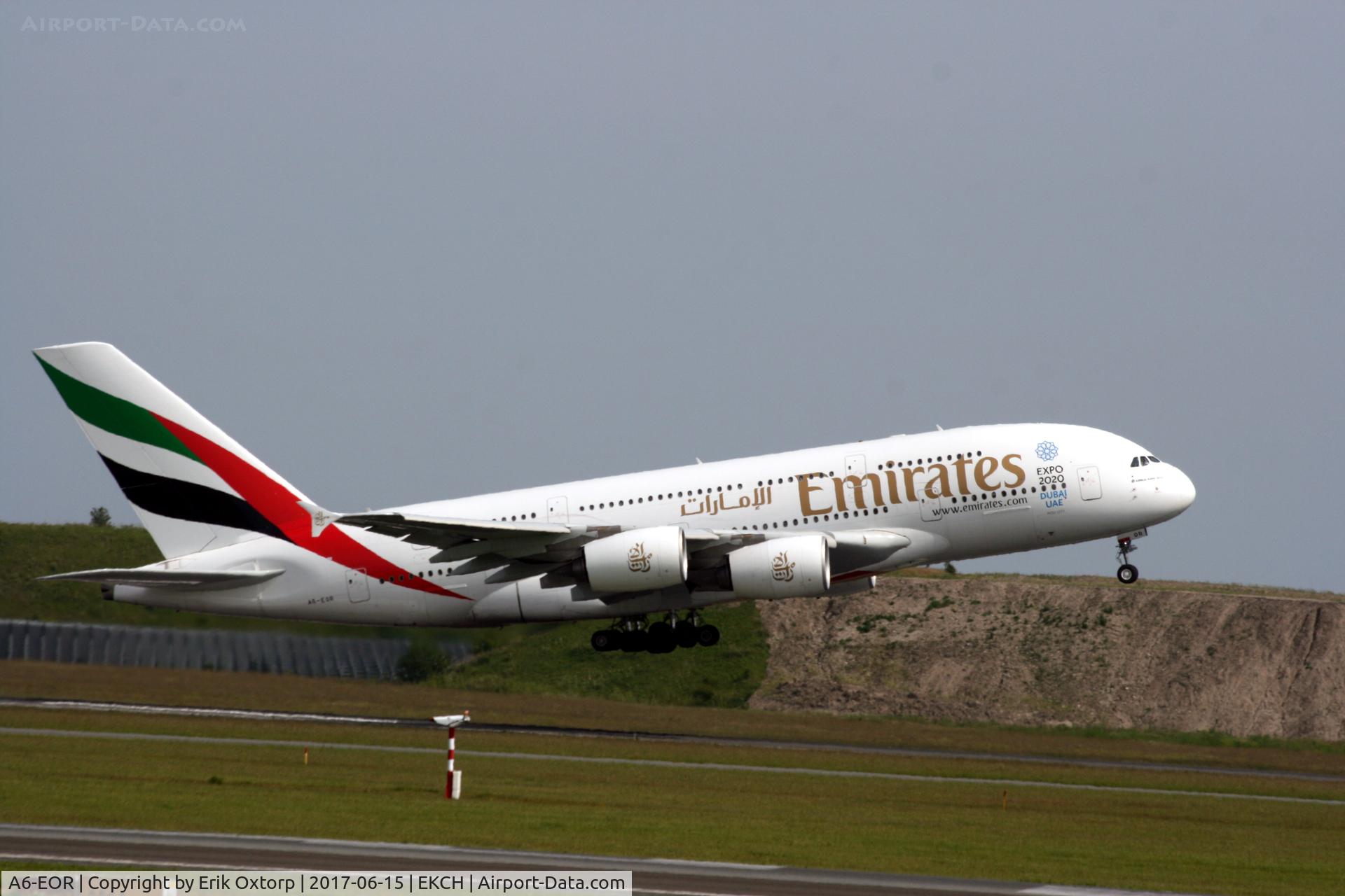 A6-EOR, 2015 Airbus A380-861 C/N 202, A6-EOR taking off rw 22L